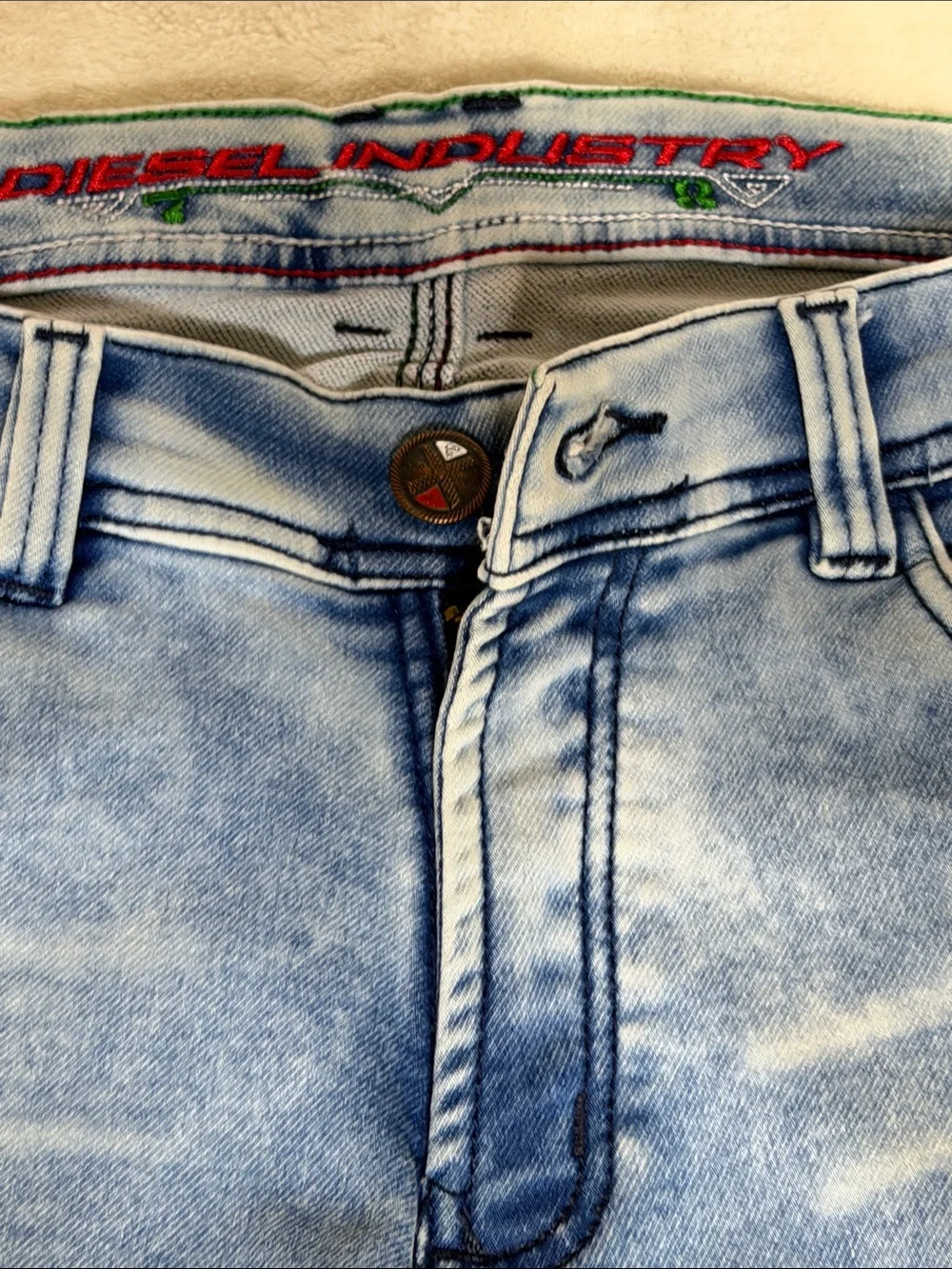 Diesel Industry 1978 light stone washed jeans 👖